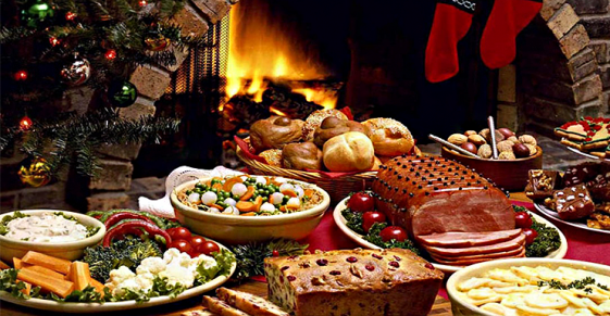 Украшение стола к Новому 2019 году